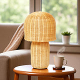 Abajur Rattan Uni – Diâmetro 35 x Altura 60 cm