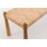 Banco Madeira com Fibras Naturais Suar – 145x45x45 cm