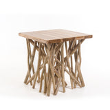 Mesa Lateral Madeira Galhos – 50x50x50 cm