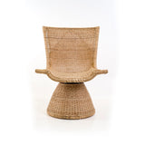Poltrona Giratória Rattan Lesung – 72x54x80 cm