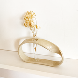 Vaso Orgânico c/ Tubo Areia - 11x16cm