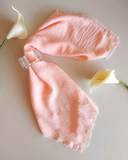 Guardanapo Rosa Salmão Crepe Duna - 40cm