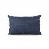 Almofada em Camurça com Pesponto (Azul) - 40 × 60 cm