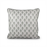 Almofada em Linho Estampado (Botânico Verde) - 52 × 52 cm