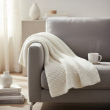 Manta em Tricô Soft (Off-White) - 2,20 × 0,90 m
