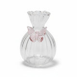 VASO BORBOLETA VIDRO TRANSPARENTE - 0,11CM