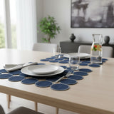 Lugar Americano em Tecido Duo Color (Verde e Azul) - 33 × 48 cm