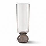 Taça Champanhe Base Esfera Bubble Glass Preta - 240ml