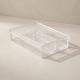 Porta Chá Acrílico Transparente - 26x18cm