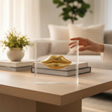 Caixa Acrílica Boca Dourada - 20x20cm