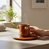 Caneca Circle Gold Terracota