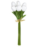 Ramalhete de Tulipas Toque Real – Branco – 34 cm