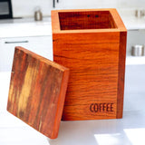 Pote de Madeira Coffee - 13x21 cm