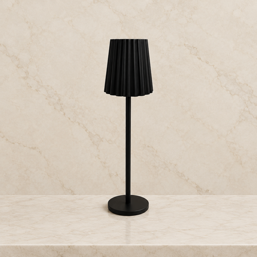 Luminária de Mesa Metal Preto - 28cm