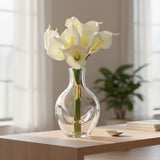 Ramalhete Calla em Silicone Branco X 8 - 33 cm