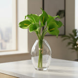 Ramalhete Calla em Silicone Verde - 33 cm
