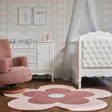 Tapete Infantil Petala Rosé - 1,20 × 1,20 m