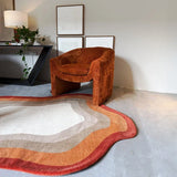 Tapete Orgânico Waves Mirage Aura Terracota - 1,95 × 2,50 m