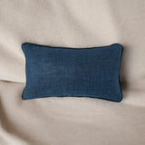 Almofada Chenille Áustria Marinho com Cordão - 35x58cm