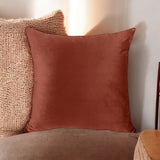 Almofada Veludo Soft Lisa Cobre - 52x52cm