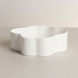 Centro de Mesa Branco Orgânico - 39x12cm