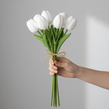 Ramalhete de Tulipas Toque Real – Branco – 34 cm