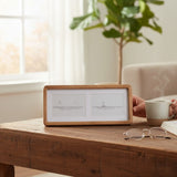 Porta-Retrato Duplo Madeira 37 x 16 cm