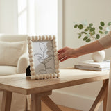 Porta-Retrato em Poliresina Balls Natural P - 18,5x14x2,5cm (Foto 13x18cm)