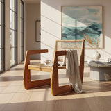 Poltrona Teca Fibra Sintética Marree – 62x80,5x80 cm