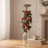 Haste Folha Berry Vermelha - 65cm