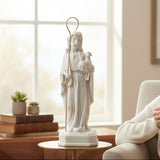 Imagem Jesus Bom Pastor c/ Cajado Dourado - 20cm