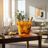 Champanheira em Resina Cian (Laranja) – 22,5x32,3 cm