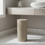 Lixeira Redonda 16/32H Off Fosco – Puxador Redondo Cromado