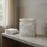 Porta Algodão Madrepérola Branco