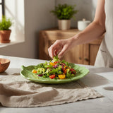 Pratos Sobremesa Folha Couve Verde Cristina (6 Peças) –