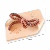 Relicário Decorativo Laço Bordado Rosa Frase "Entre Nós um Laço" - 10x14cm