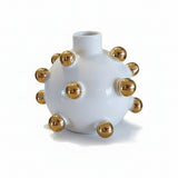 Porta Difusor Circle Gold Branco