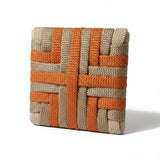 Quadro Cordas Náuticas Trançado Nude VI (Coleção Joias) - 10x10cm