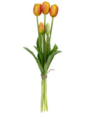 Ramalhete Tulipa Toque Real Laranja - 40 cm