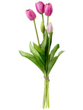 Ramalhete Tulipa Toque Real Pink - 40 cm
