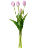 Ramalhete Tulipa Toque Real Rosa - 40 cm