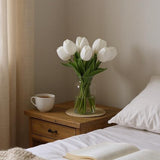 Ramalhete de Tulipas Toque Real – Branco – 34 cm