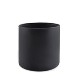 Cachepot Preto em Metal - 14x13cm.