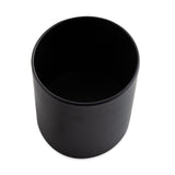 Cachepot Preto em Metal - 14x13cm.