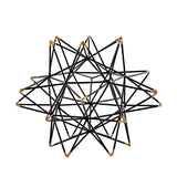 Escultura Preta em Metal