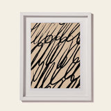 Quadro Briza - Rabisco com Fundo Rosa (32cm x 26cm)