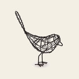 Escultura Pássaro Preto - 20cm