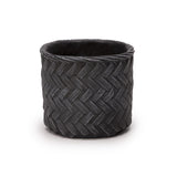 Cachepot em Cimento Preto - 15x17cm