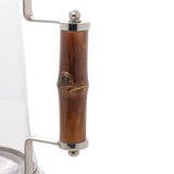Jarra de Vidro Prata Bambu