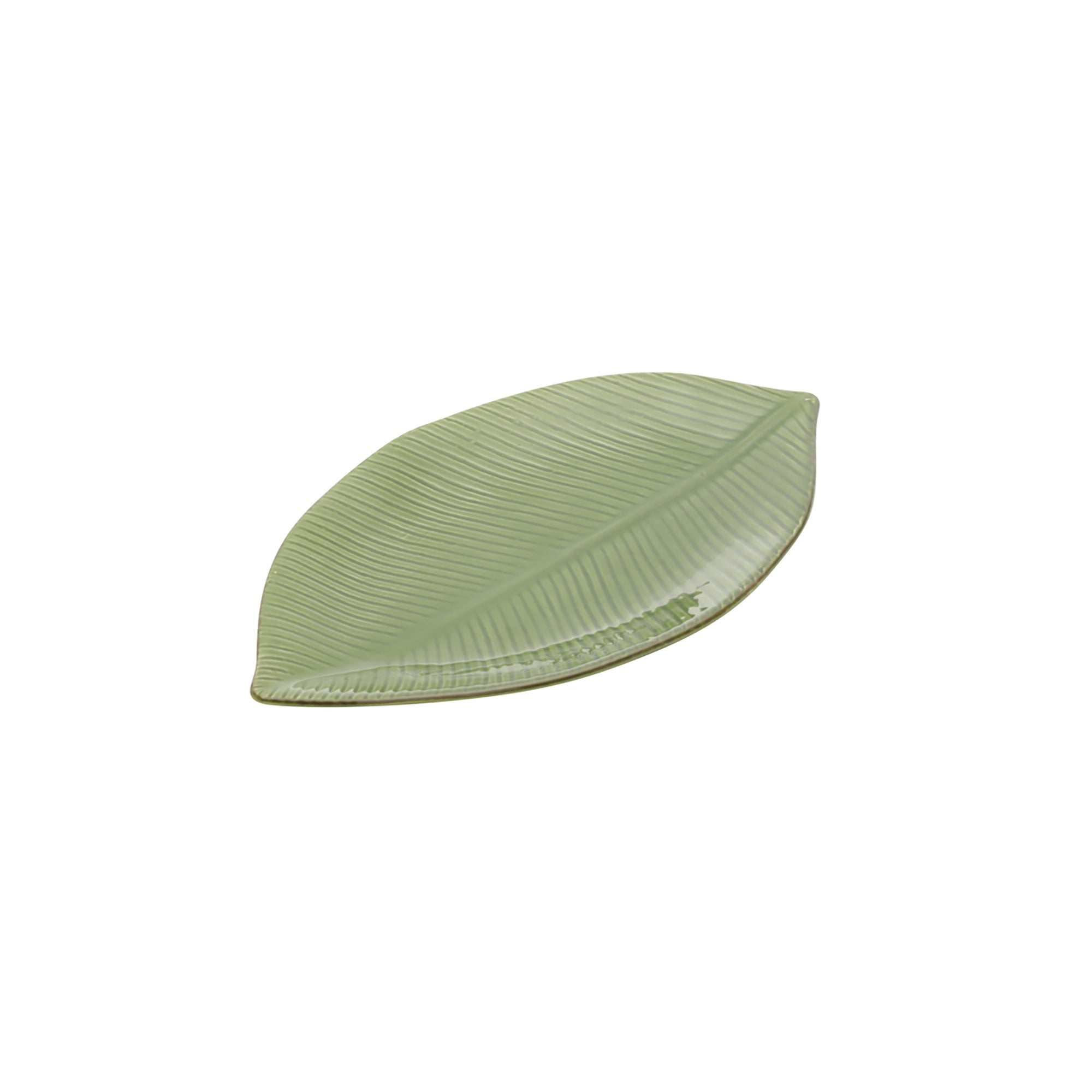 Petisqueira Leaf Verde - 26,5x15,5cm